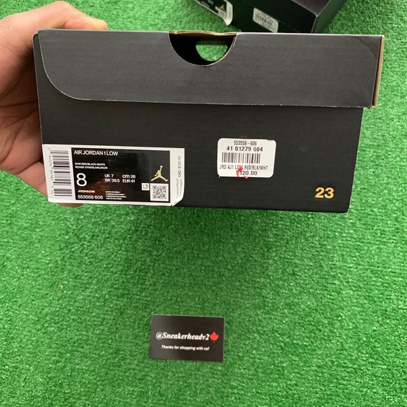 *NEW* Air Jordan 1 Low “Reverse Bred” (Sz 8) - Picture 11 of 11